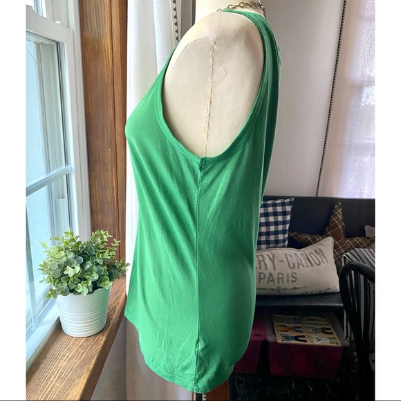 T. La Scoop Neck Layering Tank in Green Anthropologie - Picture 3 of 8